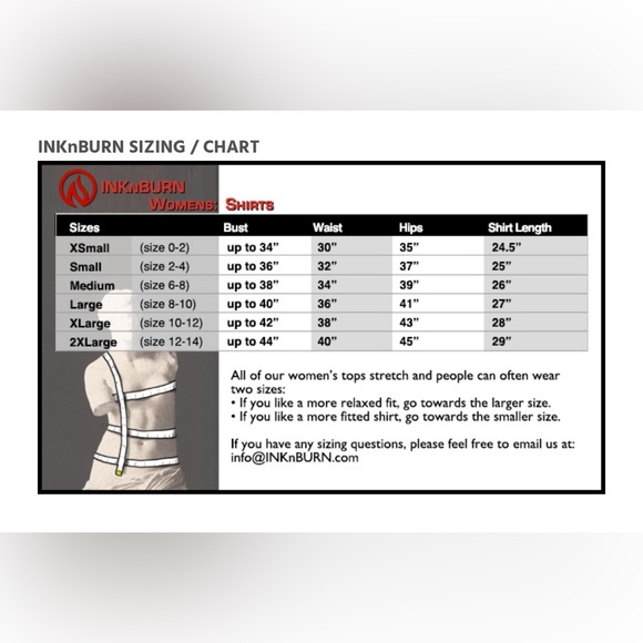 InknBurn Tech Shirt, Motion Tank, Racerback, Size: 2XL, EUC - Picture 4 of 4